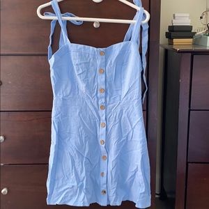 NWT! Zaful Tie Strap Button Down Mini Dress